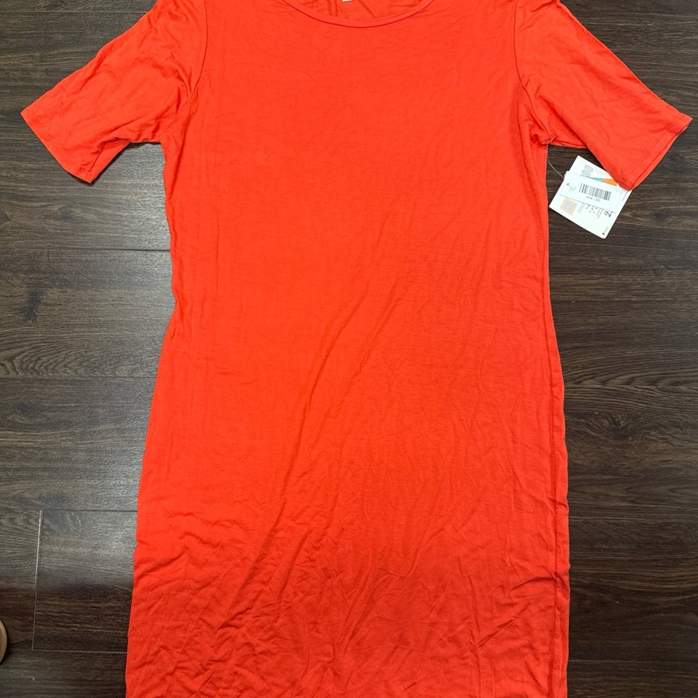 LuLaRoe Bold Red‎ dress nwt xxl
